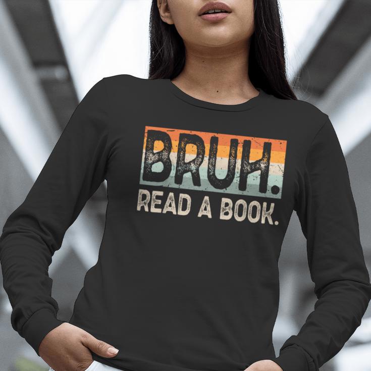 Read A Book Bruh Cool Ela English Teacher Reading Literature Women Long Sleeve T-Shirt, English Teacher Shirts, funny gift Read A Book Bruh Cool Ela English Teacher Reading Literature Women Long Sleeve T-Shirt, English Teacher Shirts, funny gift