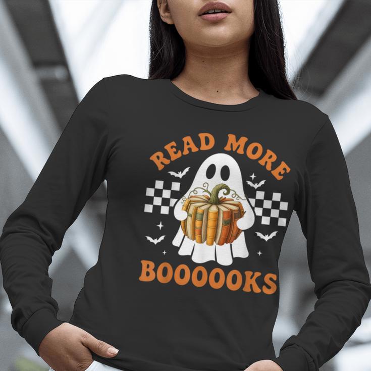 Read More Books Halloween Retro Pumpkin Reading Fall Teacher Women Long Sleeve T-Shirt, funny gift Read More Books Halloween Retro Pumpkin Reading Fall Teacher Women Long Sleeve T-Shirt, funny gift