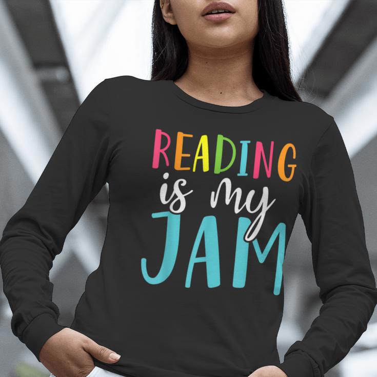 Reading Is My Jam Back To School Teacher Women Long Sleeve T-Shirt, funny gift Reading Is My Jam Back To School Teacher Women Long Sleeve T-Shirt, funny gift