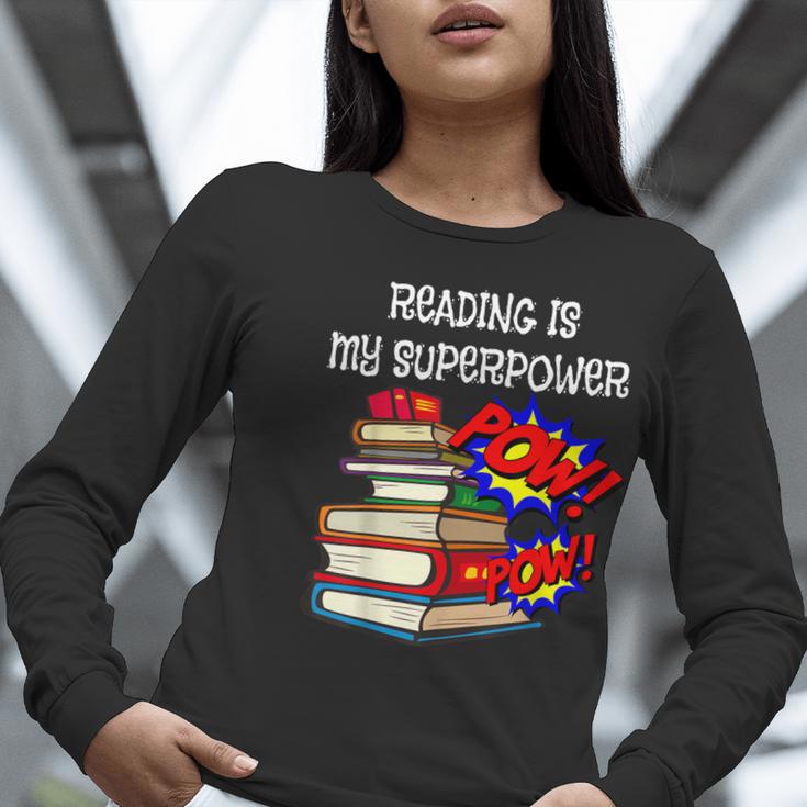 Reading Is My Super Power Superhero Best English Teacher Women Long Sleeve T-Shirt, Super Teacher Shirts, English Teacher Shirts, funny gift Reading Is My Super Power Superhero Best English Teacher Women Long Sleeve T-Shirt, Super Teacher Shirts, English Teacher Shirts, funny gift