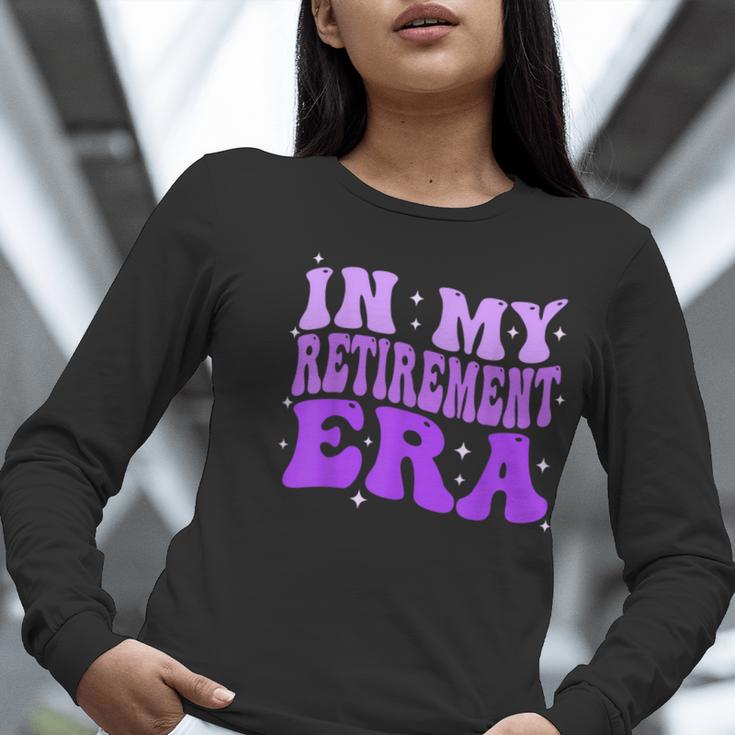 In My Retirement Era Groovy Retired Teacher 2025 Women Women Long Sleeve T-Shirt, Groovy Teacher Shirts, funny gift In My Retirement Era Groovy Retired Teacher 2025 Women Women Long Sleeve T-Shirt, Groovy Teacher Shirts, funny gift