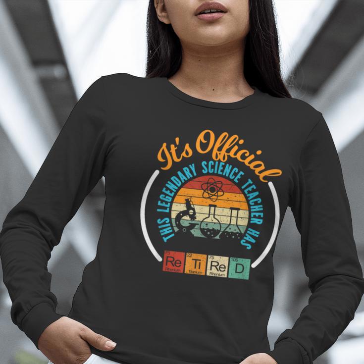 Retiring Science Teacher Retirement Women Long Sleeve T-Shirt, Science Teacher Shirts, funny gift