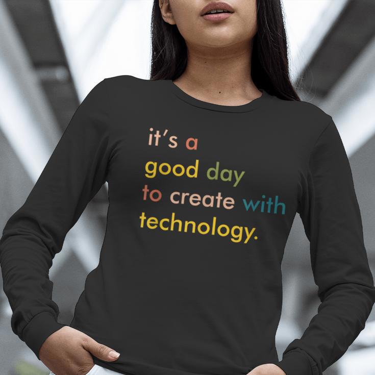 Retro Technology Teacher Shirt Tech Teacher Women Long Sleeve T-Shirt, funny gift Retro Technology Teacher Shirt Tech Teacher Women Long Sleeve T-Shirt, funny gift
