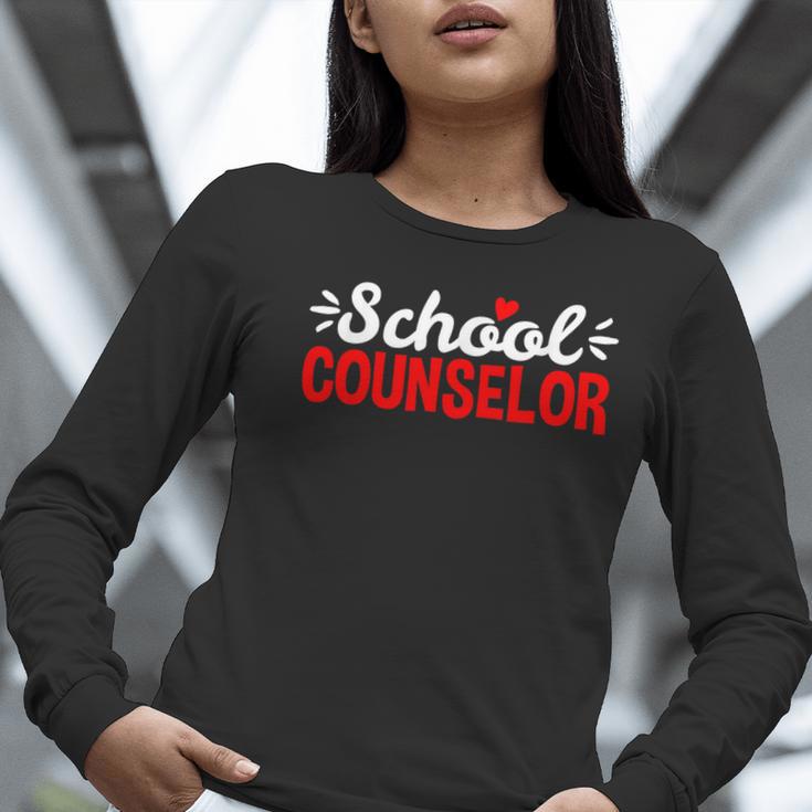 School Counselor Teacher Guidance Counseling For Men Women Kids Women Long Sleeve T-Shirt, funny gift