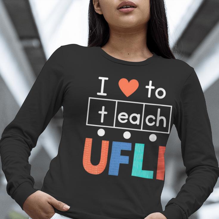 Science Of Reading I Love To Teach UFLI Teacher Literacy Women Long Sleeve T-Shirt, Science Teacher Shirts, funny gift Science Of Reading I Love To Teach UFLI Teacher Literacy Women Long Sleeve T-Shirt, Science Teacher Shirts, funny gift