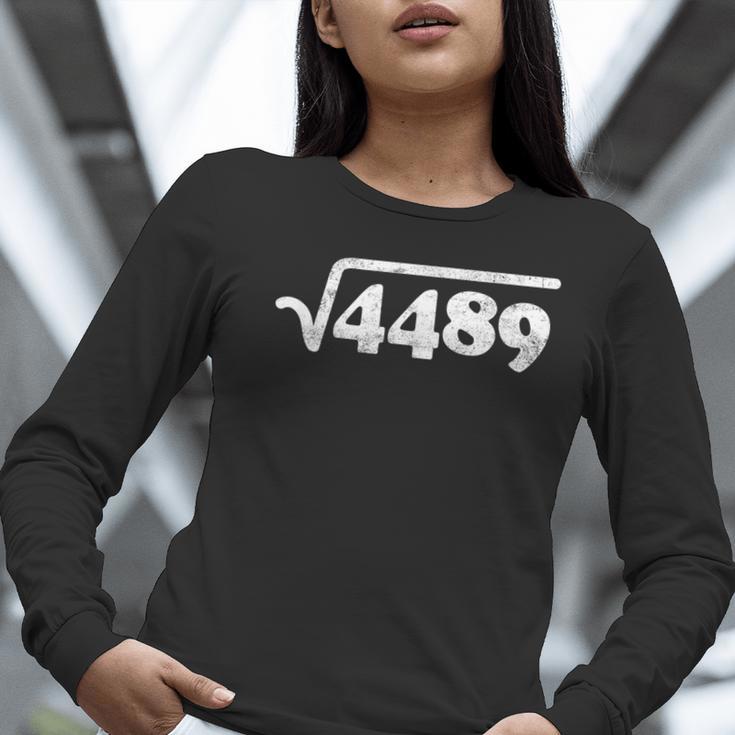 Sixty Seven 67 Meme Square Root 4489 Slang Math Teacher Women Long Sleeve T-Shirt, funny gift