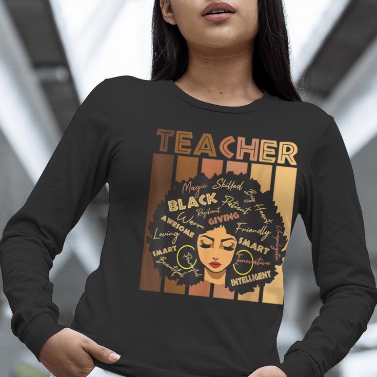 Smart Teacher Afro Girl Melanin African American Wowen Women Long Sleeve T-Shirt, funny gift Smart Teacher Afro Girl Melanin African American Wowen Women Long Sleeve T-Shirt, funny gift