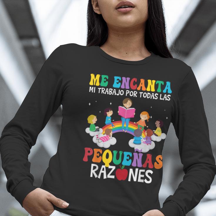 Spanish Teacher Bilingual Teacher Maestra Maestras Women Long Sleeve T-Shirt, funny gift Spanish Teacher Bilingual Teacher Maestra Maestras Women Long Sleeve T-Shirt, funny gift