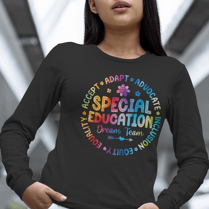 Special Education Squad Dream Team SPED Teacher Back School Women Long Sleeve T-Shirt, funny gift