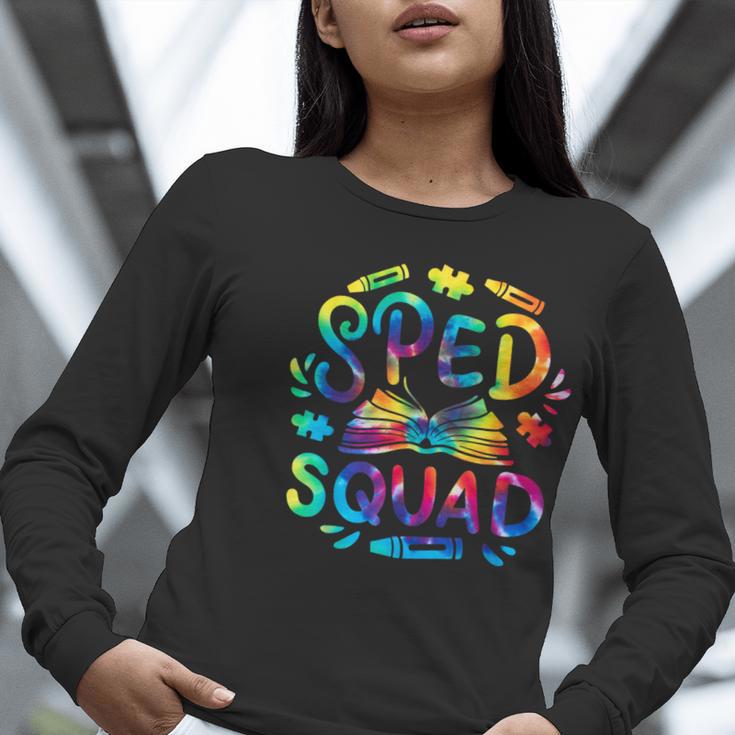 Special Education Teacher Sped Squad SPED Teacher Tie Dye Women Long Sleeve T-Shirt, funny gift Special Education Teacher Sped Squad SPED Teacher Tie Dye Women Long Sleeve T-Shirt, funny gift