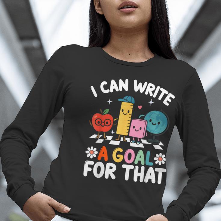 Special Education i Can Write a Goal For That Sped Teacher Women Long Sleeve T-Shirt, funny gift Special Education i Can Write a Goal For That Sped Teacher Women Long Sleeve T-Shirt, funny gift
