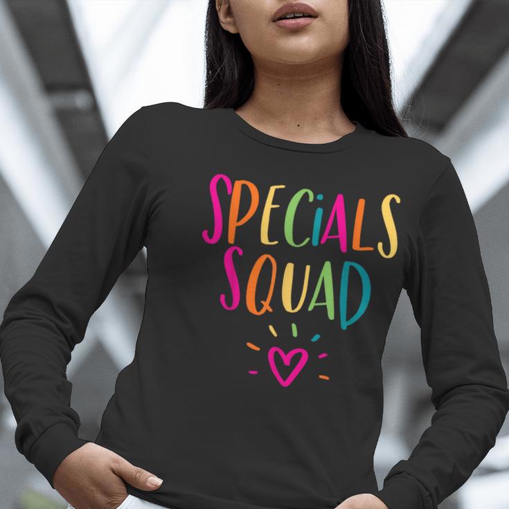Specials Squad Art Music PE Tech Gym Teacher Team Women Long Sleeve T-Shirt, Pe Teacher Shirts, funny gift