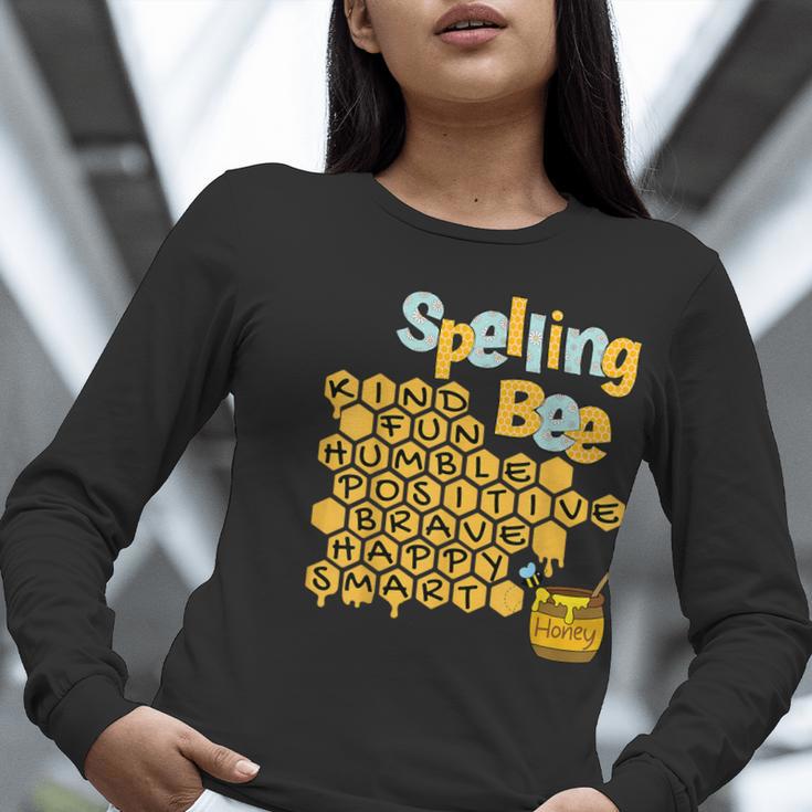 Spelling Bee Kind Positive Kindness Women Teacher Women Long Sleeve T-Shirt, funny gift Spelling Bee Kind Positive Kindness Women Teacher Women Long Sleeve T-Shirt, funny gift