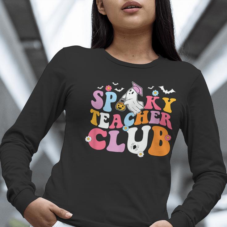 Spooky Teacher Club Halloween Women Long Sleeve T-Shirt, funny gift Spooky Teacher Club Halloween Women Long Sleeve T-Shirt, funny gift