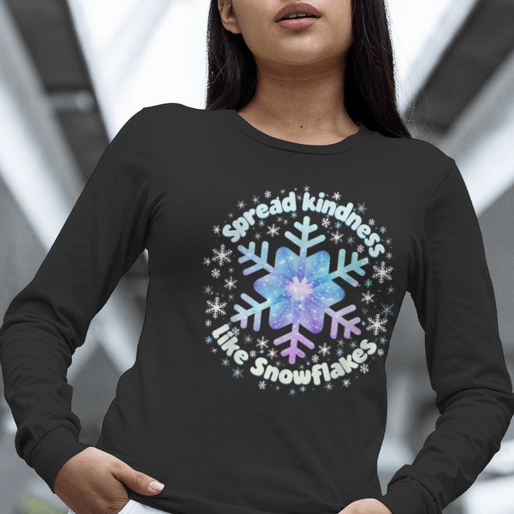 Spread Kindness Like Snowflakes Christmas Teacher Unity Day Women Long Sleeve T-Shirt, funny gift Spread Kindness Like Snowflakes Christmas Teacher Unity Day Women Long Sleeve T-Shirt, funny gift
