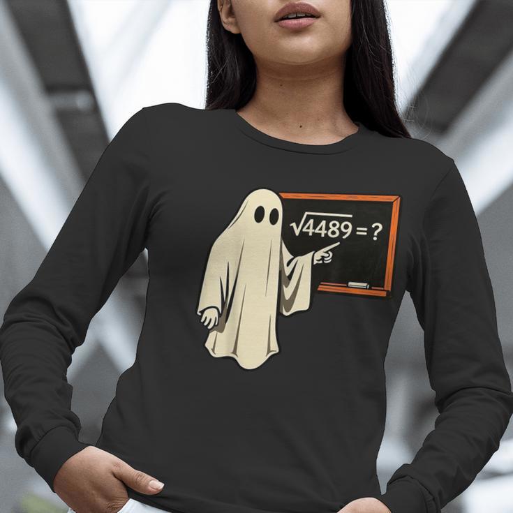 Square Root 67 Ghost Math Teacher 4489 Meme Halloween Women Long Sleeve T-Shirt, funny gift Square Root 67 Ghost Math Teacher 4489 Meme Halloween Women Long Sleeve T-Shirt, funny gift