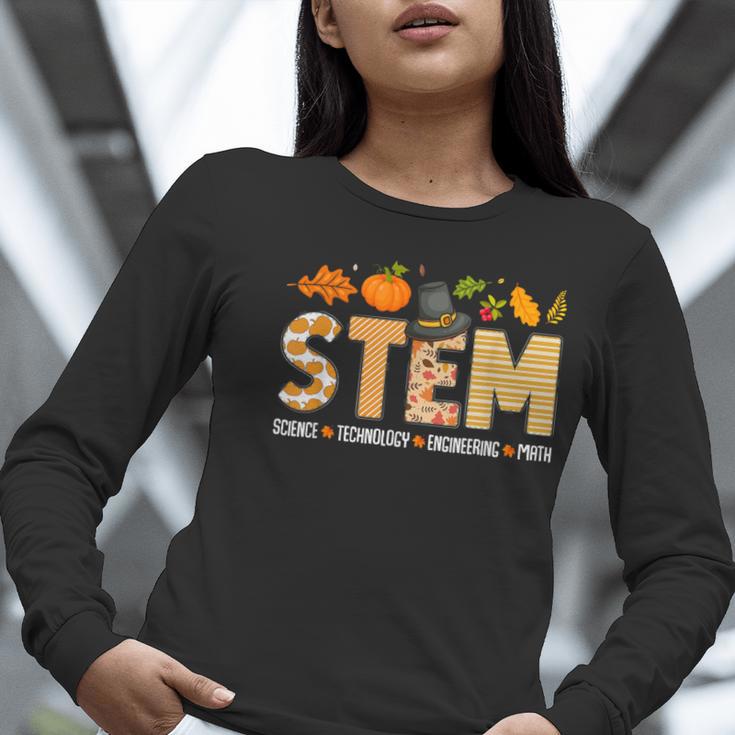 STEM Teacher Thanksgiving Grateful Educator Science Class Women Long Sleeve T-Shirt, Science Teacher Shirts, funny gift