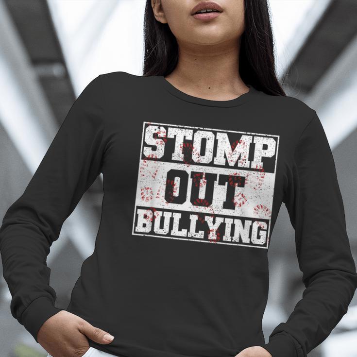 Stomp Out Bullying Back To School Education Teacher Women Long Sleeve T-Shirt, funny gift Stomp Out Bullying Back To School Education Teacher Women Long Sleeve T-Shirt, funny gift