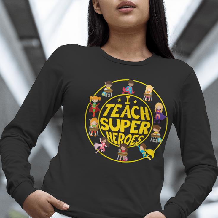 Superhero Teacher I Teach Super Heroes Women Long Sleeve T-Shirt, Super Teacher Shirts, funny gift Superhero Teacher I Teach Super Heroes Women Long Sleeve T-Shirt, Super Teacher Shirts, funny gift