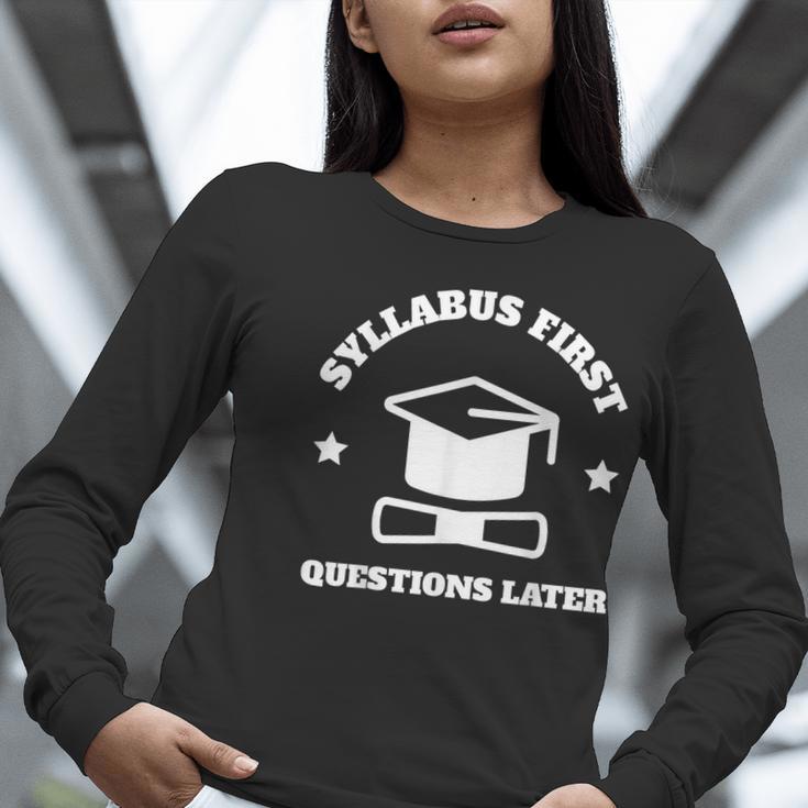 SYLLABUS PROFESSOR TEACHER Women Long Sleeve T-Shirt, funny gift SYLLABUS PROFESSOR TEACHER Women Long Sleeve T-Shirt, funny gift