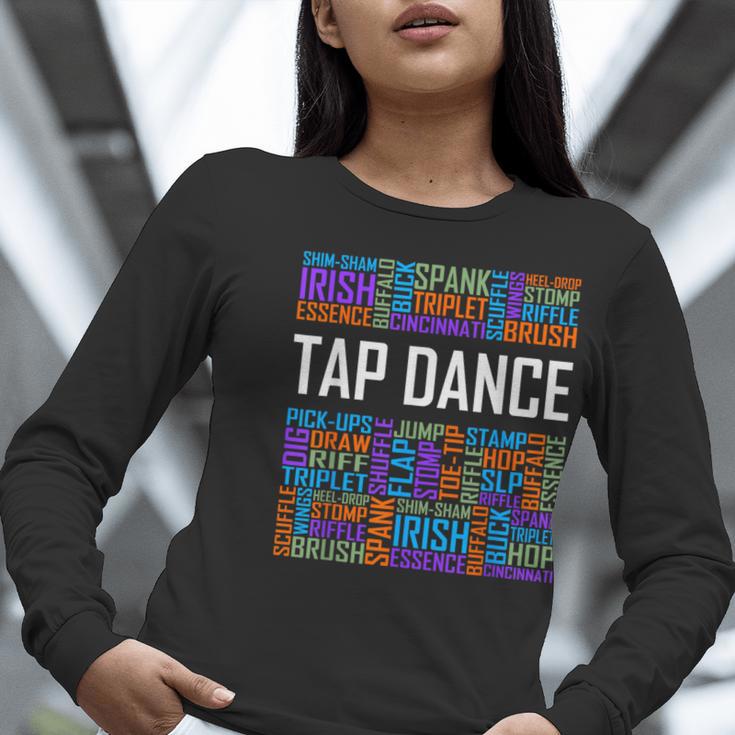 Tap Dance Words Lover Tap Dancer Dancing Teacher Women Long Sleeve T-Shirt, funny gift Tap Dance Words Lover Tap Dancer Dancing Teacher Women Long Sleeve T-Shirt, funny gift