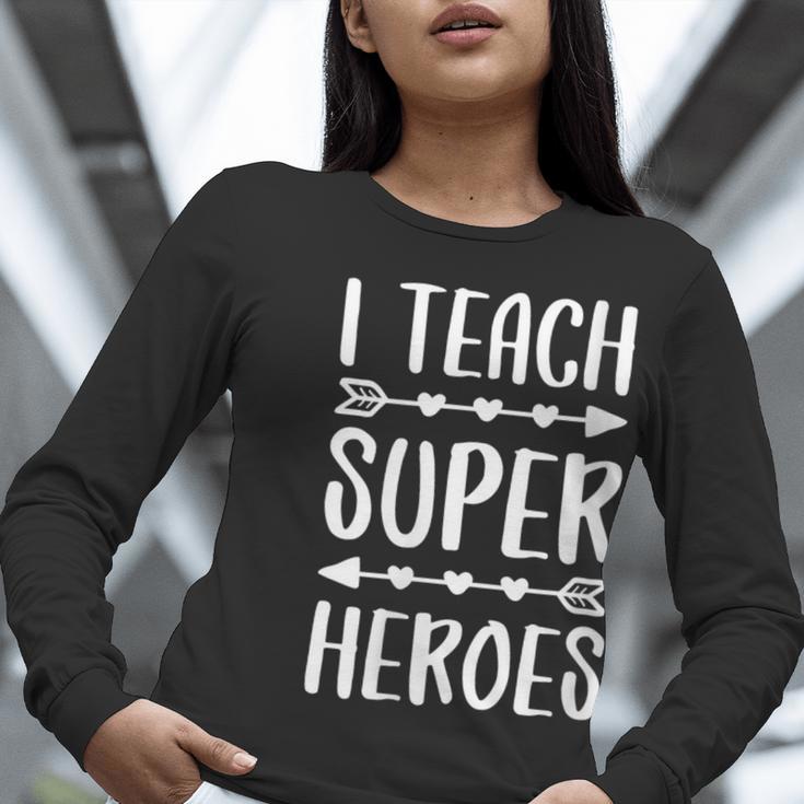 I Teach Superheroes Shirt Men Women School Teacher Women Long Sleeve T-Shirt, funny gift I Teach Superheroes Shirt Men Women School Teacher Women Long Sleeve T-Shirt, funny gift