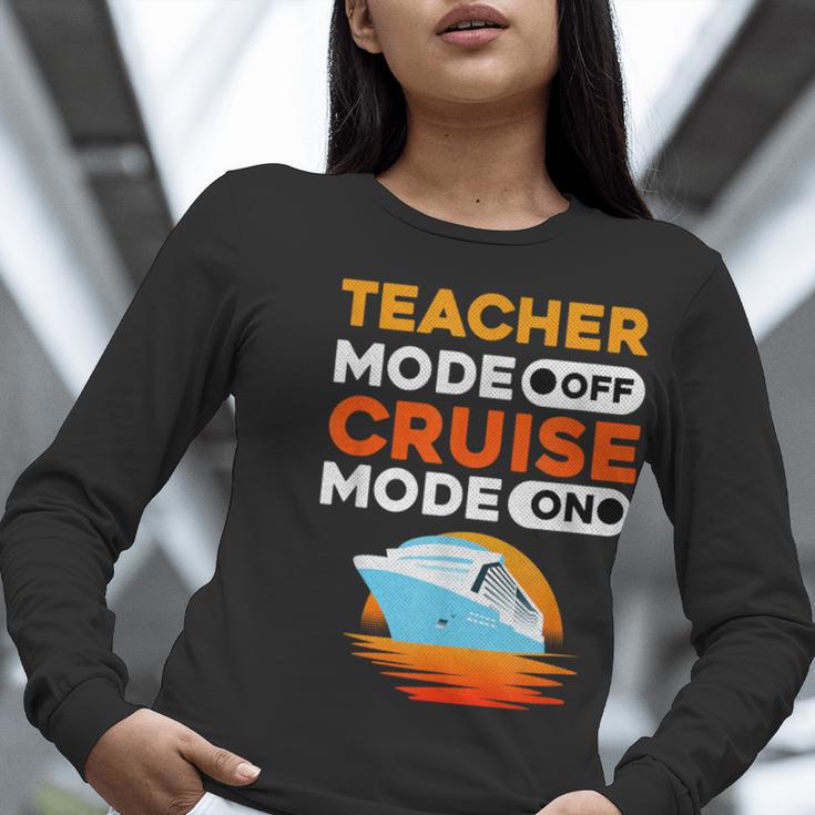 Teacher Cruise Shirt Cruise Mode Men Women Women Long Sleeve T-Shirt, funny gift