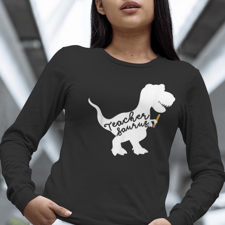 Teacher Saurus T Shirt For Men And Women Women Long Sleeve T-Shirt, funny gift Teacher Saurus T Shirt For Men And Women Women Long Sleeve T-Shirt, funny gift