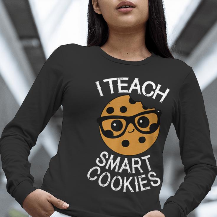Teacher Shirt I Teach Smart Cookies Shirt Nerd Tee Women Long Sleeve T-Shirt, funny gift Teacher Shirt I Teach Smart Cookies Shirt Nerd Tee Women Long Sleeve T-Shirt, funny gift
