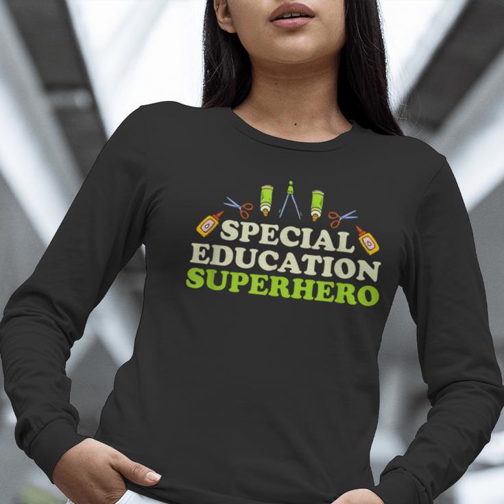 Teacher Superhero Student Educator Special Education Women Long Sleeve T-Shirt, funny gift Teacher Superhero Student Educator Special Education Women Long Sleeve T-Shirt, funny gift