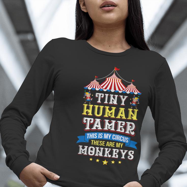 Teacher Tiny Human Tamer This My Circus These Are My Monkeys Women Long Sleeve T-Shirt, funny gift Teacher Tiny Human Tamer This My Circus These Are My Monkeys Women Long Sleeve T-Shirt, funny gift