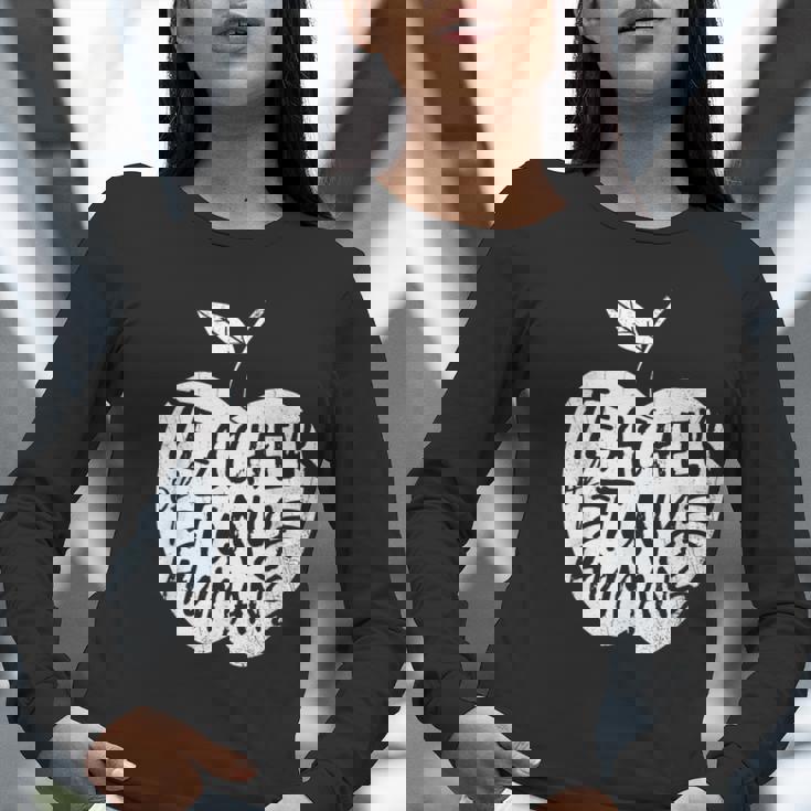 Teacher Of Tiny Humans Preschool Kindergarten Teacher Women Long Sleeve T-Shirt, funny gift