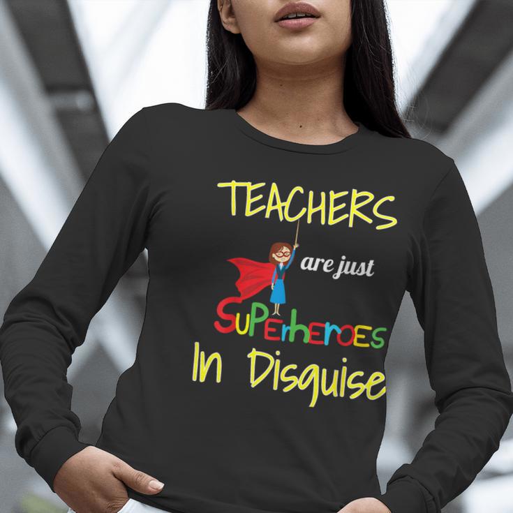 Teachers Are Superheroes First Day School T-Shirt Women Long Sleeve T-Shirt, funny gift Teachers Are Superheroes First Day School T-Shirt Women Long Sleeve T-Shirt, funny gift