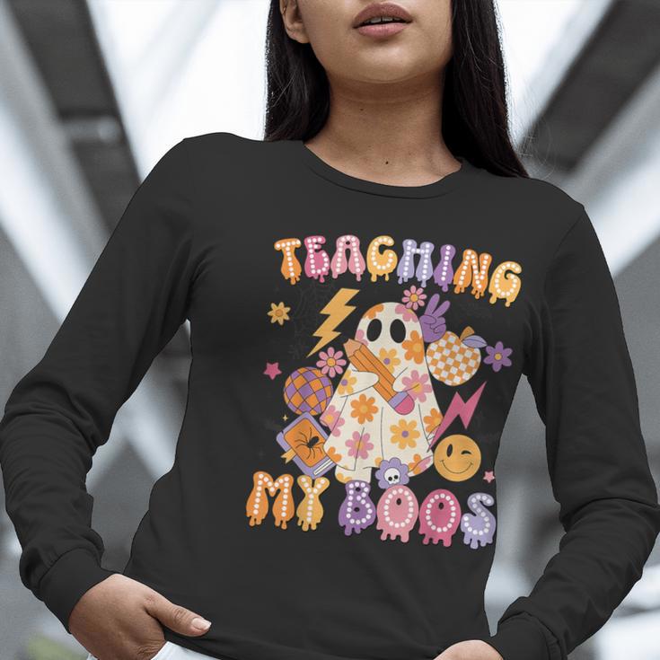 Teaching My Boos Ghost Halloween Costumes Teacher Men Women Women Long Sleeve T-Shirt, funny gift Teaching My Boos Ghost Halloween Costumes Teacher Men Women Women Long Sleeve T-Shirt, funny gift