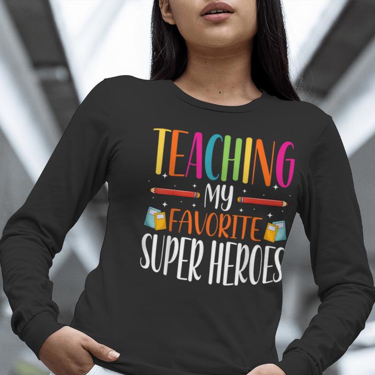 Teaching My Favorite Superheros Men Women SPED Teacher Women Long Sleeve T-Shirt, funny gift Teaching My Favorite Superheros Men Women SPED Teacher Women Long Sleeve T-Shirt, funny gift