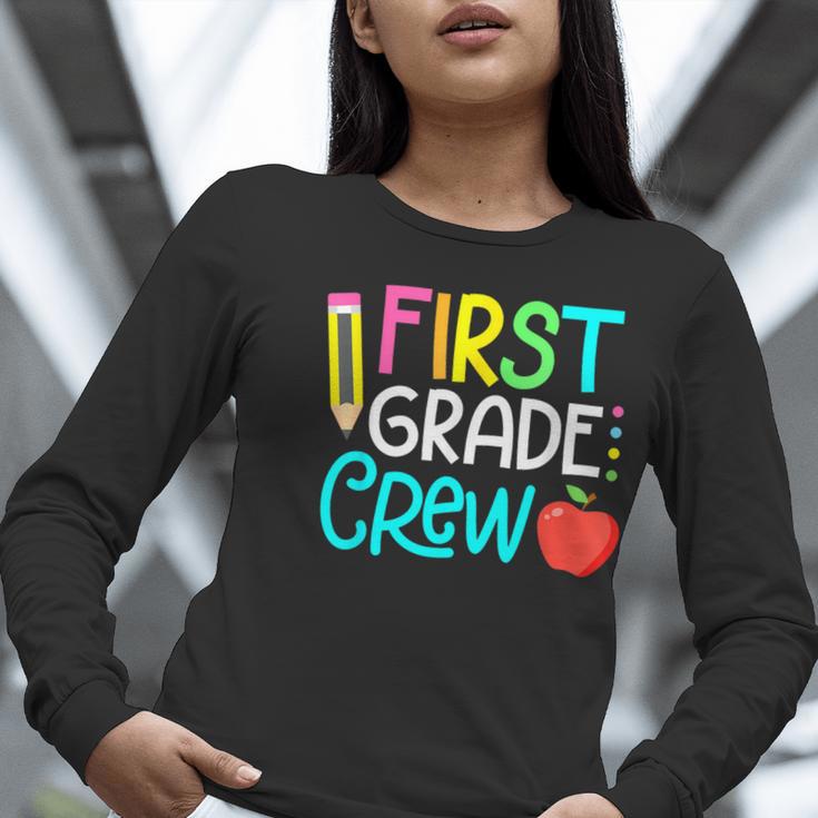 Team 1st Grade Crew Back To School 1st Grade Teacher Kids Women Long Sleeve T-Shirt, funny gift