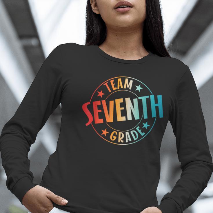 Team Seventh Grade Teacher Student Back To School 7th Grade Women Long Sleeve T-Shirt, funny gift