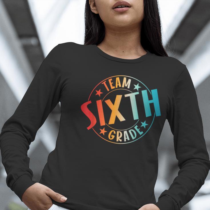 Team Sixth Grade Teacher Student Back To School 6th Grade Women Long Sleeve T-Shirt, funny gift