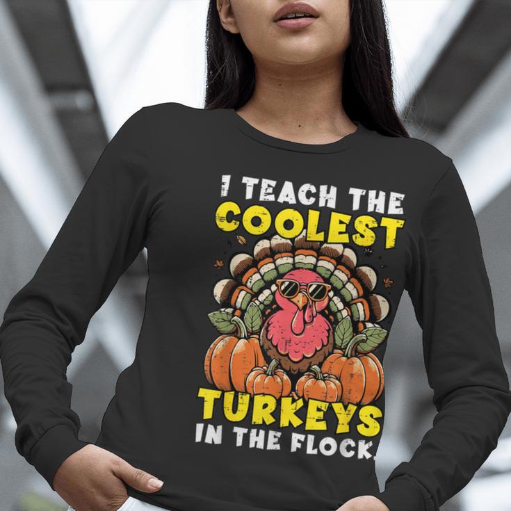Thanksgiving I Teach Coolest Turkeys Teacher Fall Women Men Women Long Sleeve T-Shirt, funny gift Thanksgiving I Teach Coolest Turkeys Teacher Fall Women Men Women Long Sleeve T-Shirt, funny gift