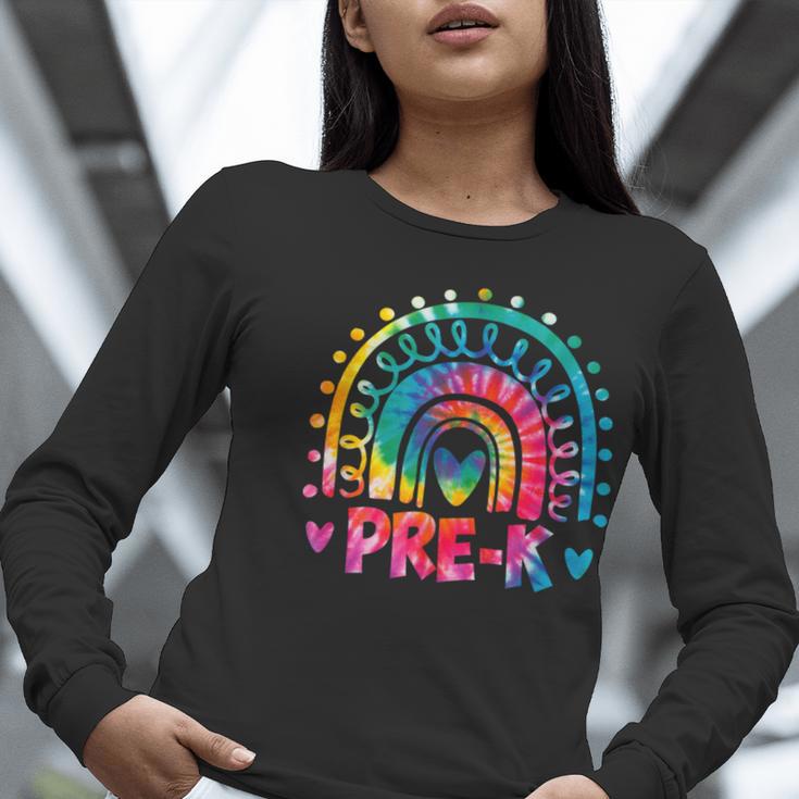 Tie Dye Prek Teacher Rainbow Preschool Back To School Girl Women Long Sleeve T-Shirt, funny gift Tie Dye Prek Teacher Rainbow Preschool Back To School Girl Women Long Sleeve T-Shirt, funny gift