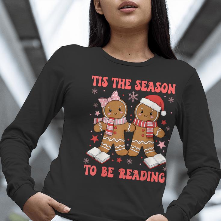 Tis The Season Reading Christmas Shirt Book Lovers Teacher Women Long Sleeve T-Shirt, funny gift Tis The Season Reading Christmas Shirt Book Lovers Teacher Women Long Sleeve T-Shirt, funny gift