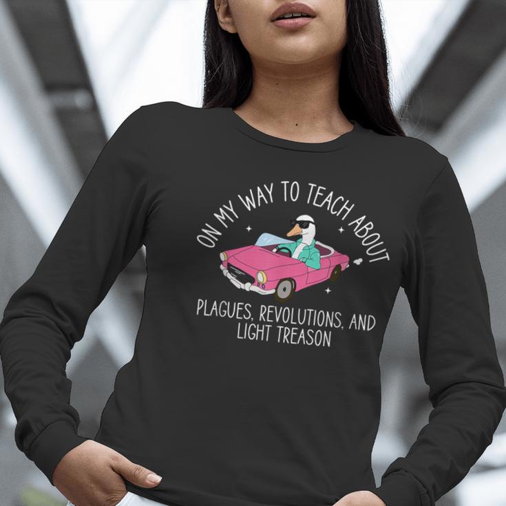 History Teacher Silly Goose Back To School Social Studies Women Long Sleeve T-Shirt, History Teacher Shirts, funny gift History Teacher Silly Goose Back To School Social Studies Women Long Sleeve T-Shirt, History Teacher Shirts, funny gift