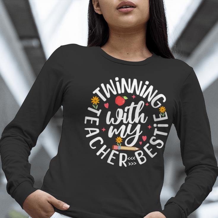 Twin Day For Spirit Week Teacher Bestie Matching Women Long Sleeve T-Shirt, funny gift Twin Day For Spirit Week Teacher Bestie Matching Women Long Sleeve T-Shirt, funny gift