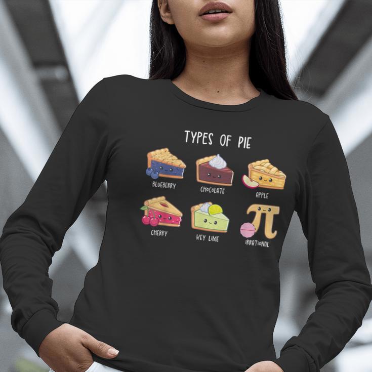 Types Of Pie Pi Day Math Teacher Geek 314 Math Pun Women Long Sleeve T-Shirt, funny gift Types Of Pie Pi Day Math Teacher Geek 314 Math Pun Women Long Sleeve T-Shirt, funny gift