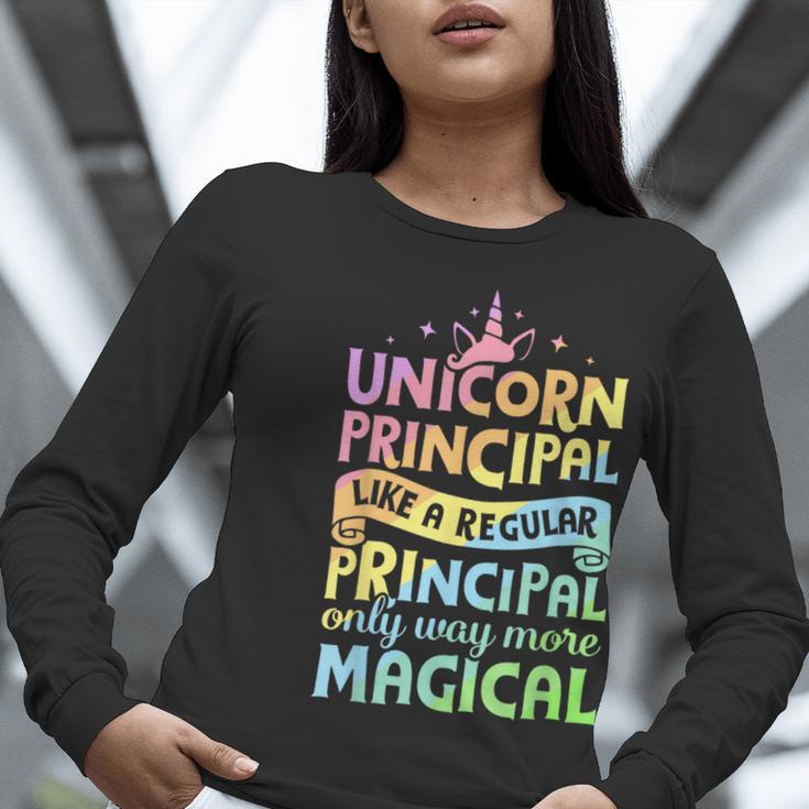 Unicorn Principal Back To School Teacher Appreciation Women Long Sleeve T-Shirt, funny gift Unicorn Principal Back To School Teacher Appreciation Women Long Sleeve T-Shirt, funny gift