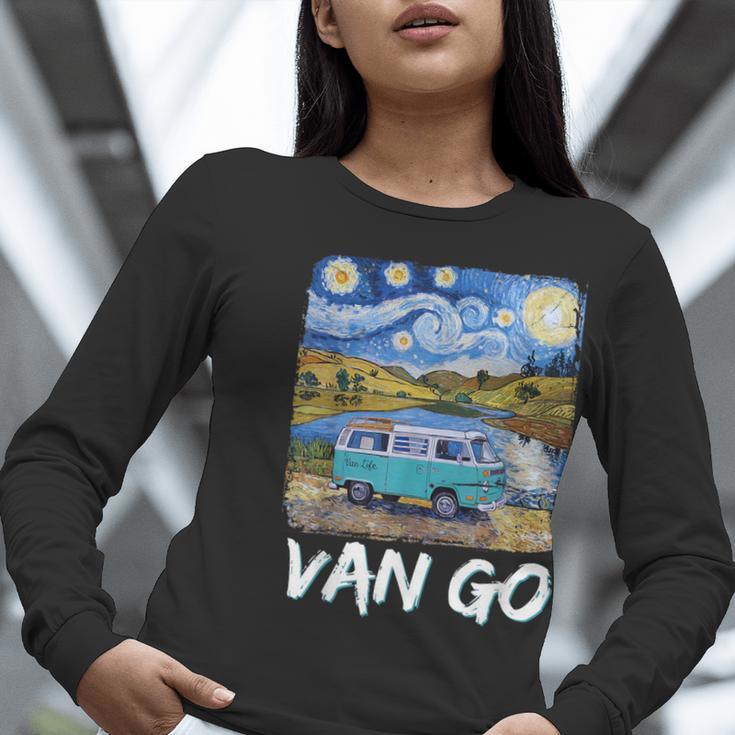 Van Go Retro Vanlife Art Teacher Women Long Sleeve T-Shirt, funny gift Van Go Retro Vanlife Art Teacher Women Long Sleeve T-Shirt, funny gift