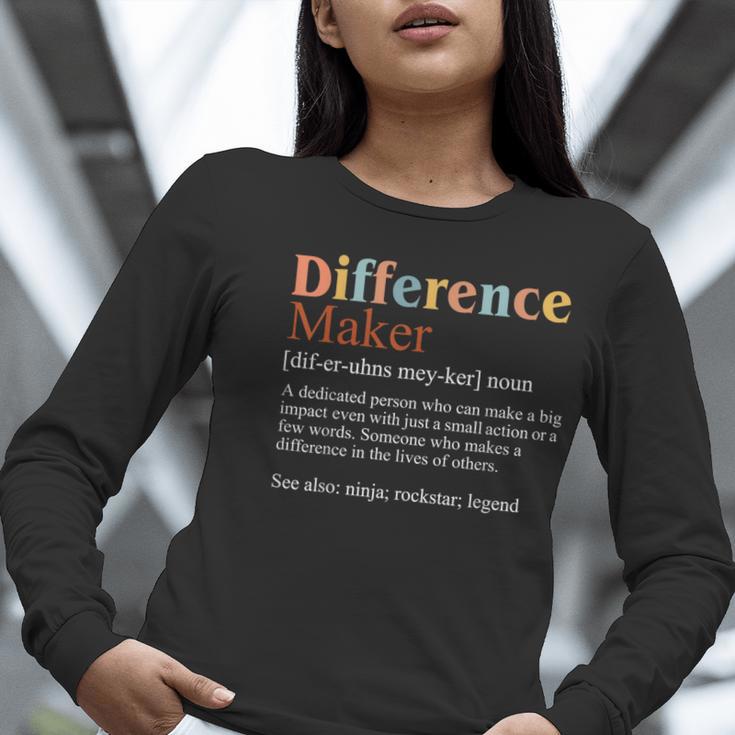 Vintage Difference Maker Definition Teachers Mom Boss Women Women Long Sleeve T-Shirt, funny gift Vintage Difference Maker Definition Teachers Mom Boss Women Women Long Sleeve T-Shirt, funny gift