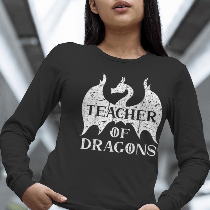 Vintage Teacher Of Dragons Quotes Teacher Student Women Long Sleeve T-Shirt, funny gift Vintage Teacher Of Dragons Quotes Teacher Student Women Long Sleeve T-Shirt, funny gift