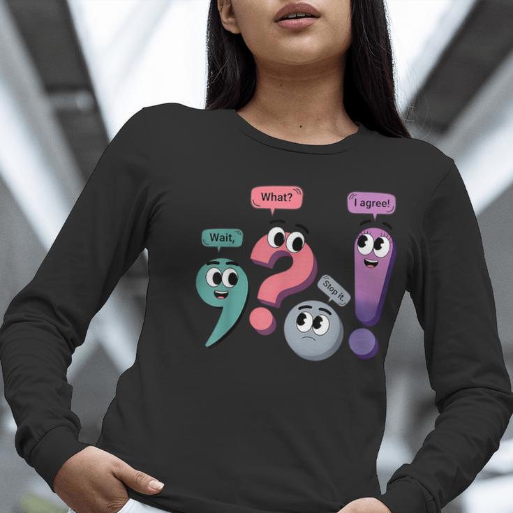 Wait What Stop It I Agree Grammar English Teacher Women Long Sleeve T-Shirt, English Teacher Shirts, funny gift Wait What Stop It I Agree Grammar English Teacher Women Long Sleeve T-Shirt, English Teacher Shirts, funny gift