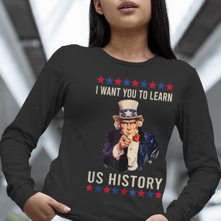 I Want You To Learn US History American Teacher School For Men Women Women Long Sleeve T-Shirt, History Teacher Shirts, funny gift I Want You To Learn US History American Teacher School For Men Women Women Long Sleeve T-Shirt, History Teacher Shirts, funny gift